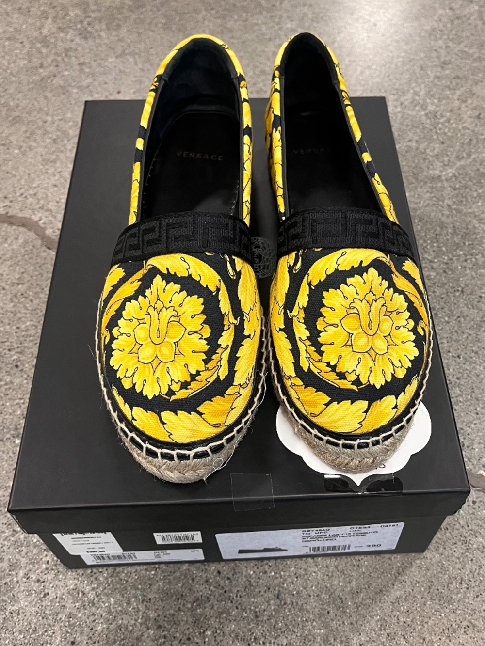 Versace Espadrillas St. Barocco Heritage Sz 390
